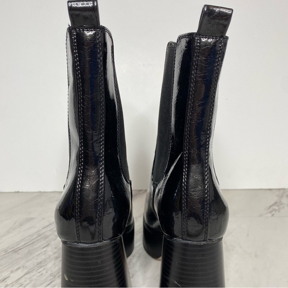 Circus Sam Edelman Stace Platform Black Patent Leather Heeled Bootie 8M - Picture 4 of 16